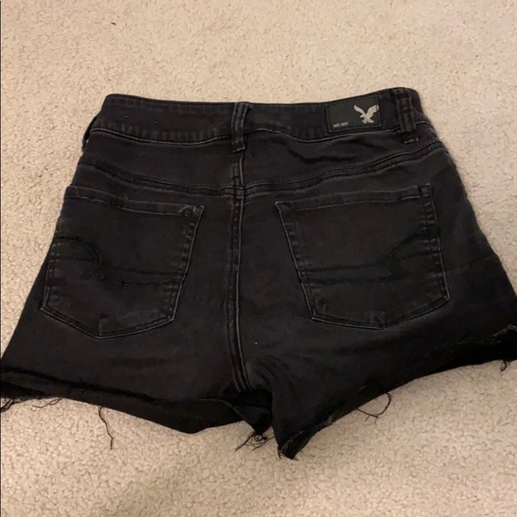 black jean shorts - Picture 2 of 3